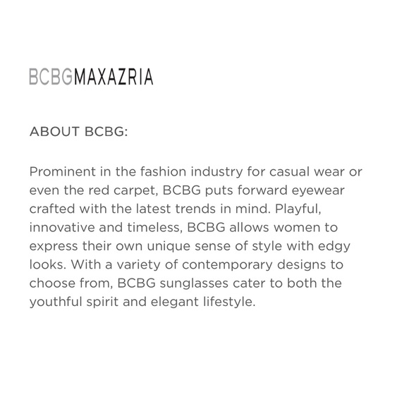 EUC/GENTLY WORN BCBGMAXAZRIA “Date Night” sunglasses with case & cleaning cloth - Picture 16 of 16